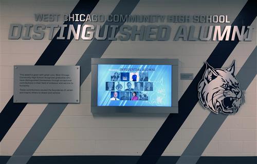 Distinguished Alumni Interactive Display Near Entrance B